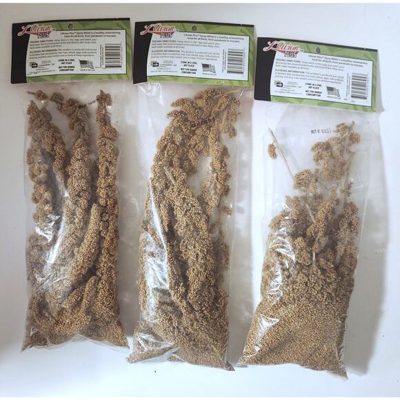 L'Avian Plus Premium Spray Millet Healthy Treat for all Birds, 3 packages - Picture 2 of 2